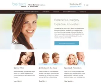 Bertuccimedspa.com(Woodbridge Cosmetic Dermatology Services at Bertucci MedSpa) Screenshot