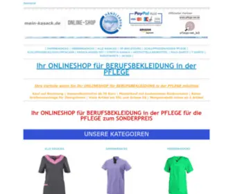 Berufsbekleidung-Fuer-DIE-Pflege.de(Ihr ONLINESHOP für BERUFSBEKLEIDUNG in der PFLEGE) Screenshot