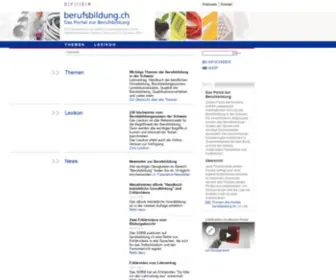 Berufsbildung.ch(Homepage) Screenshot