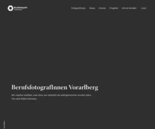 Berufsfotografen-Vorarlberg.at(Berufsfotografen Vorarlberg) Screenshot
