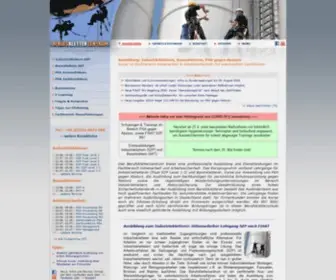 Berufskletterzentrum.de(PSA gegen Absturz) Screenshot