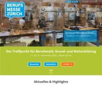 Berufsmessezuerich.ch(Berufsmesse Zürich) Screenshot