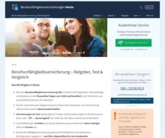 Berufsunfaehigkeitsversicherungen-Heute.de(Berufsunfähigkeitsversicherung) Screenshot