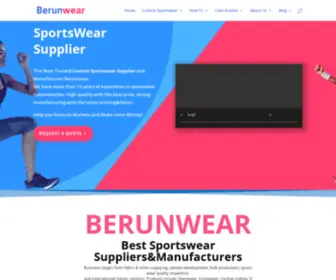 Berunwear.com(Best Custom Sportswear Suppliers) Screenshot