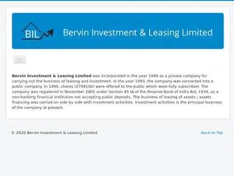 Bervin.com(Bervin Investment & Leasing Limited) Screenshot