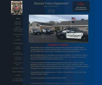 Berwickpd.org(Berwick Police Department in Berwick) Screenshot