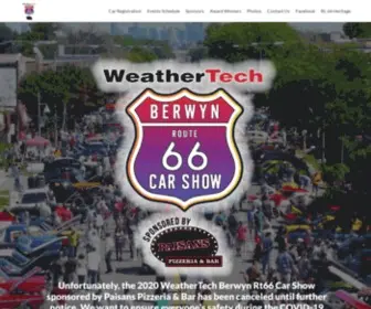 Berwynrt66.com(WeatherTech Berwyn Rt66 Car Show Sponsored by Paisans Pizzeria & Bar) Screenshot