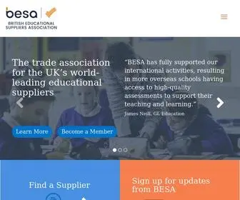 Besa.org.uk(The voice of UK education suppliers) Screenshot