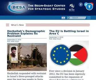 Besacenter.org(Begin-Sadat Center for Strategic Studies) Screenshot