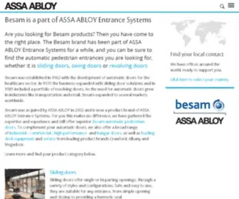 Besam.com(Now ASSA ABLOY Entrance Systems) Screenshot