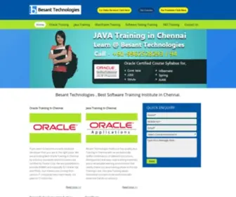 Besanttech.in(Besant Technologies Chennai) Screenshot