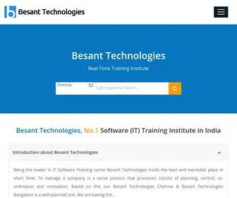 Besanttechnologies.com(Online & Classroom Training Courses and Certification) Screenshot