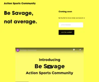 Besavage.app(Action Sports Community) Screenshot