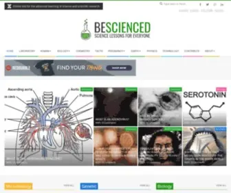 Bescienced.com(Online site for the advanced teaching of science and scientific research) Screenshot