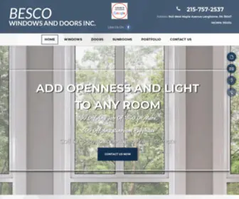 Bescoconstruction.net(Besco Windows and Doors Inc) Screenshot