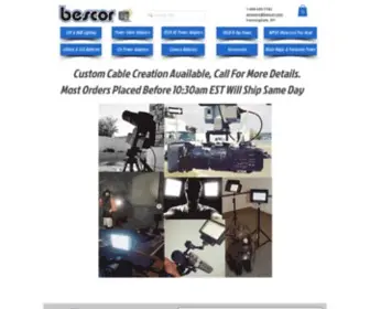 Bescor.com(Video, Streaming & Photo Accessories) Screenshot