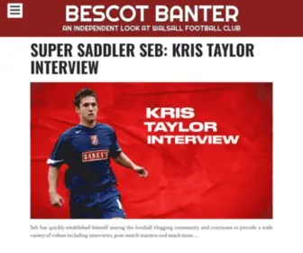 Bescotbanter.net(Walsall FC) Screenshot