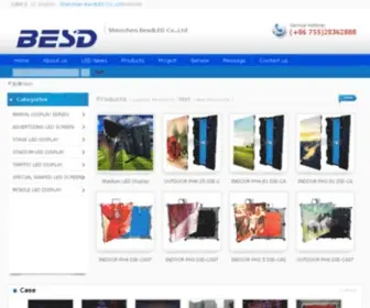 Besd-LED.com(SHENZHEN BESDLED CO) Screenshot