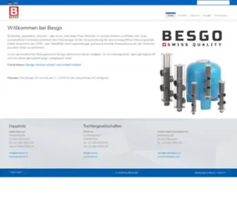 Besgo.ch(Willkommen bei Besgo AG) Screenshot