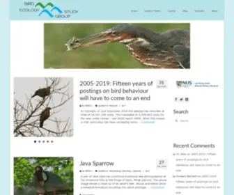 Besgroup.org(Bird Ecology Study Group) Screenshot
