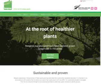 Besgrow.com(Growing Healthy Plants Using New Zealand Grown Substrates) Screenshot