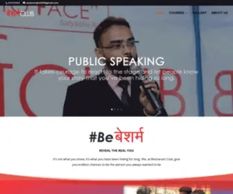 Besharamclub.com(Top Rated Spoken English & Public Speaking Institute in Delhi NCR) Screenshot