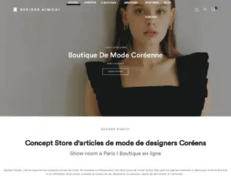 Besideskimchi.com(Concept store coréen Paris) Screenshot