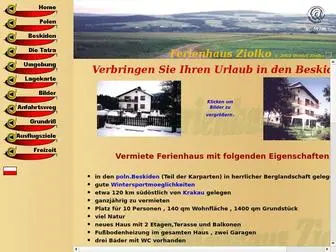 Beskiden.de(Ferienhaus in den Karpaten) Screenshot