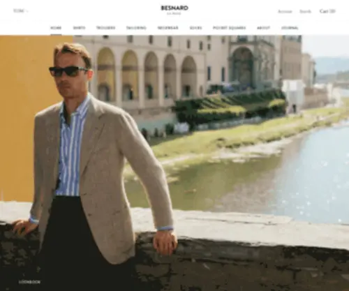 Besnard.co(Timeless Menswear of Exceptional Quality) Screenshot