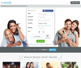 Besocial.com(Free online dating for singles around the world) Screenshot