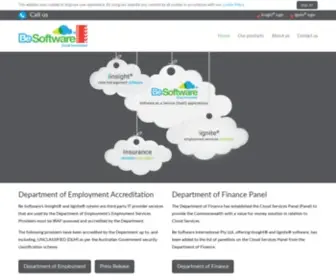 Besoftware.biz(Be Software International provides private cloud solutions for all our iinsight®) Screenshot