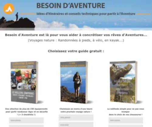 Besoindaventure.fr(Besoin d'Aventure) Screenshot