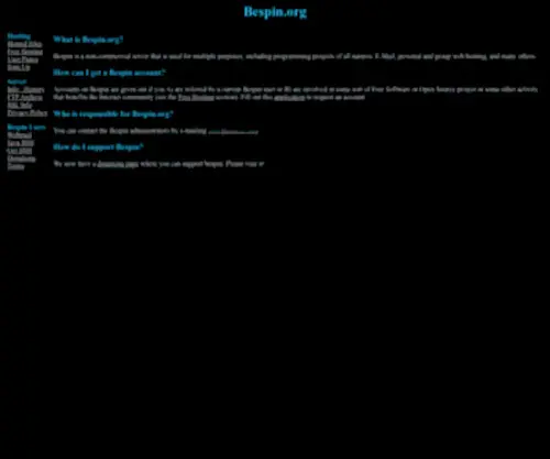 Bespin.org(Bespin) Screenshot