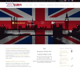 Bespokebritishpens.co.uk(Stratford Pen Company) Screenshot