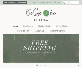 Bespokebystina.com(BeSpoke by Stina) Screenshot