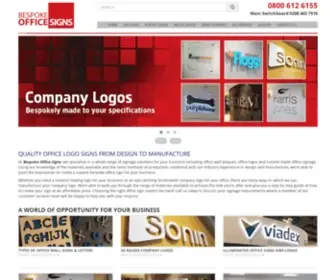 Bespokeofficesigns.co.uk(Bespoke Office Sign Makers) Screenshot