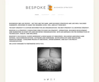 Bespokestrategy.com(Bespoke Business Strategy Inc) Screenshot