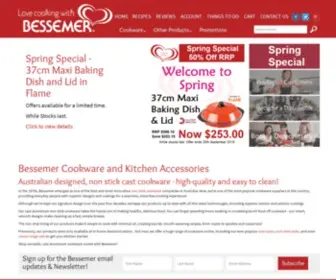 Bessemer.com.au(Bessemer Cookware) Screenshot