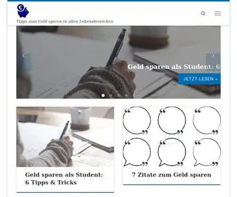 Besser-Geld-Sparen.de(Tipps zum Geld sparen in allen Lebensbereichen) Screenshot