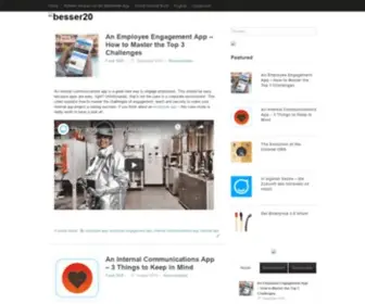 Besser20.de(Tools für moderne interne Kommunikation) Screenshot