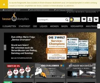 Besserdampfen.de(E-Zigaretten Shop für Dampfer) Screenshot