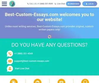 Best-Custom-Essays.com(The Best Paper Writing Service) Screenshot