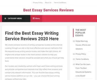 Best-Essay-Services-Reviews.com(The main goal of each essay writing service review on our site) Screenshot