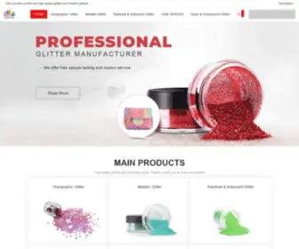 Best-Glitter.com(Custom Fine Glitter Powder & Cosmetic Glitter Manufacturer) Screenshot