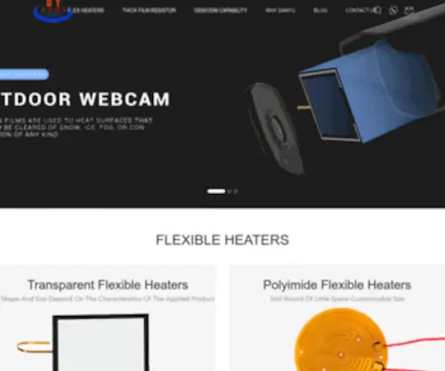 Best-Heaters.com(Flexible Heater) Screenshot