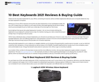 Best-Keyboards.com(10 Best Keyboards 2021 Reviews & Buying Guide) Screenshot