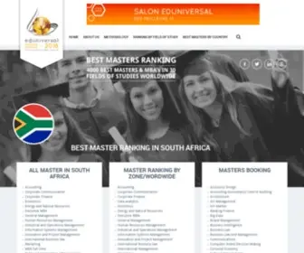 Best-Masters.co.za(The best masters ranking Eduniversal) Screenshot