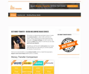 Best-Money-Transfer.com(Review and Comparison Online Services) Screenshot