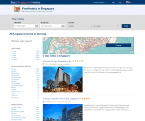 Best-Singapore-Hotels.com(Singapore hotels) Screenshot