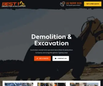 Best1Demolition.com.au(Best 1 Demolition & Excavation) Screenshot